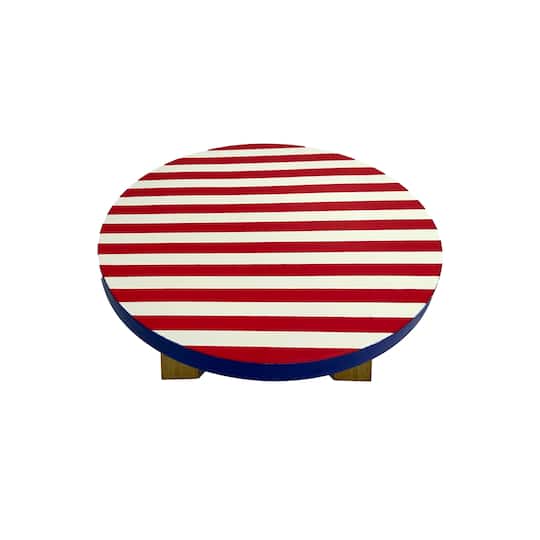 9&#x22; Red &#x26; White Stripe Tabletop Riser by Celebrate It&#x2122;